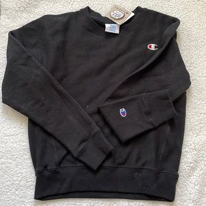 champion black crew neck